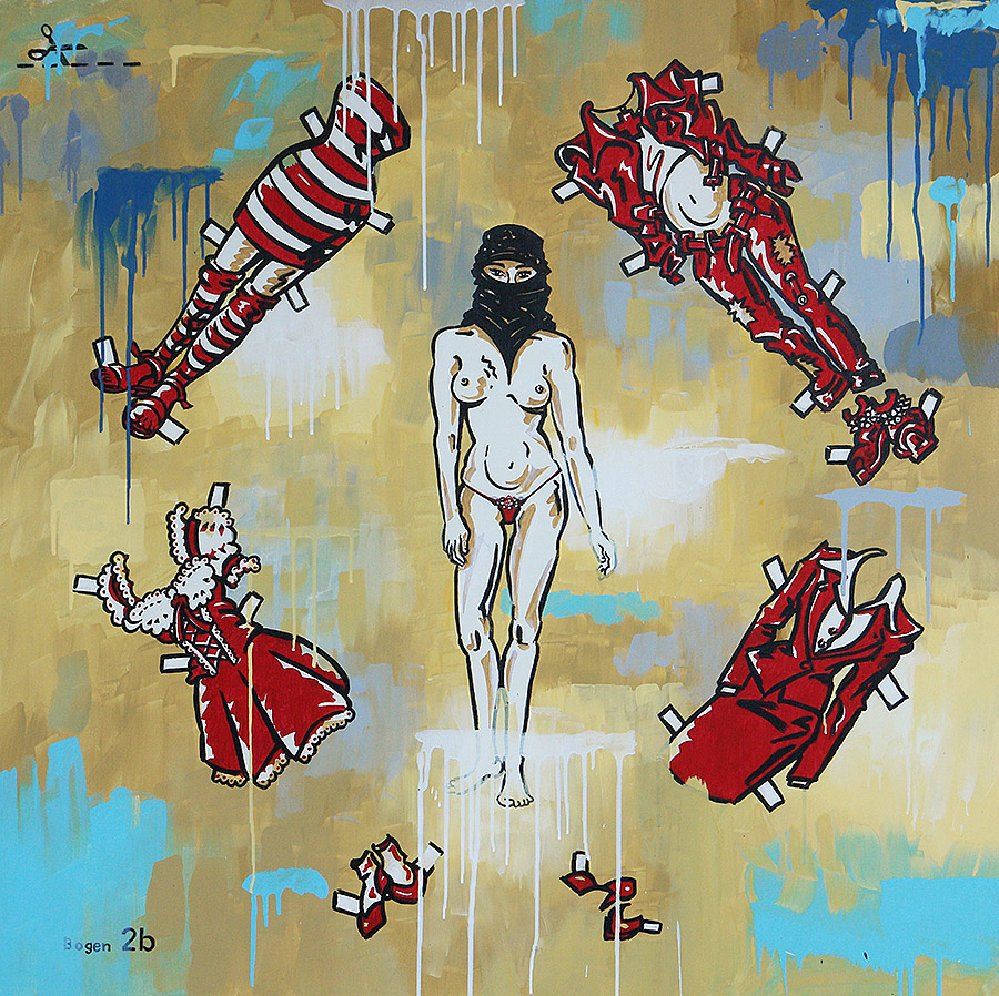 Ralf Schmidt artist Künstler Burka Variationen