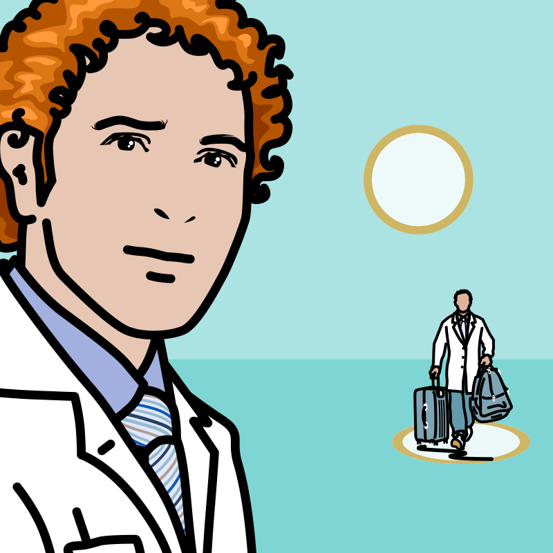 Ralf Schmidt artist Künstler Erik, Chefarzt