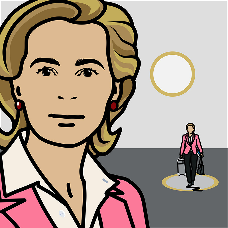 Ralf Schmidt artist Künstler Ursula, Politikerin